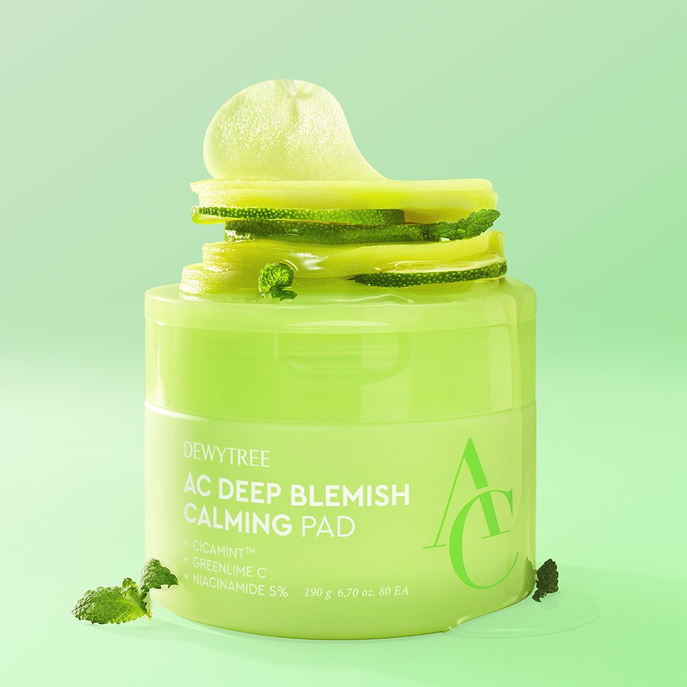 DEWYTREE AC Deep Blemish Calming Pads packaging box