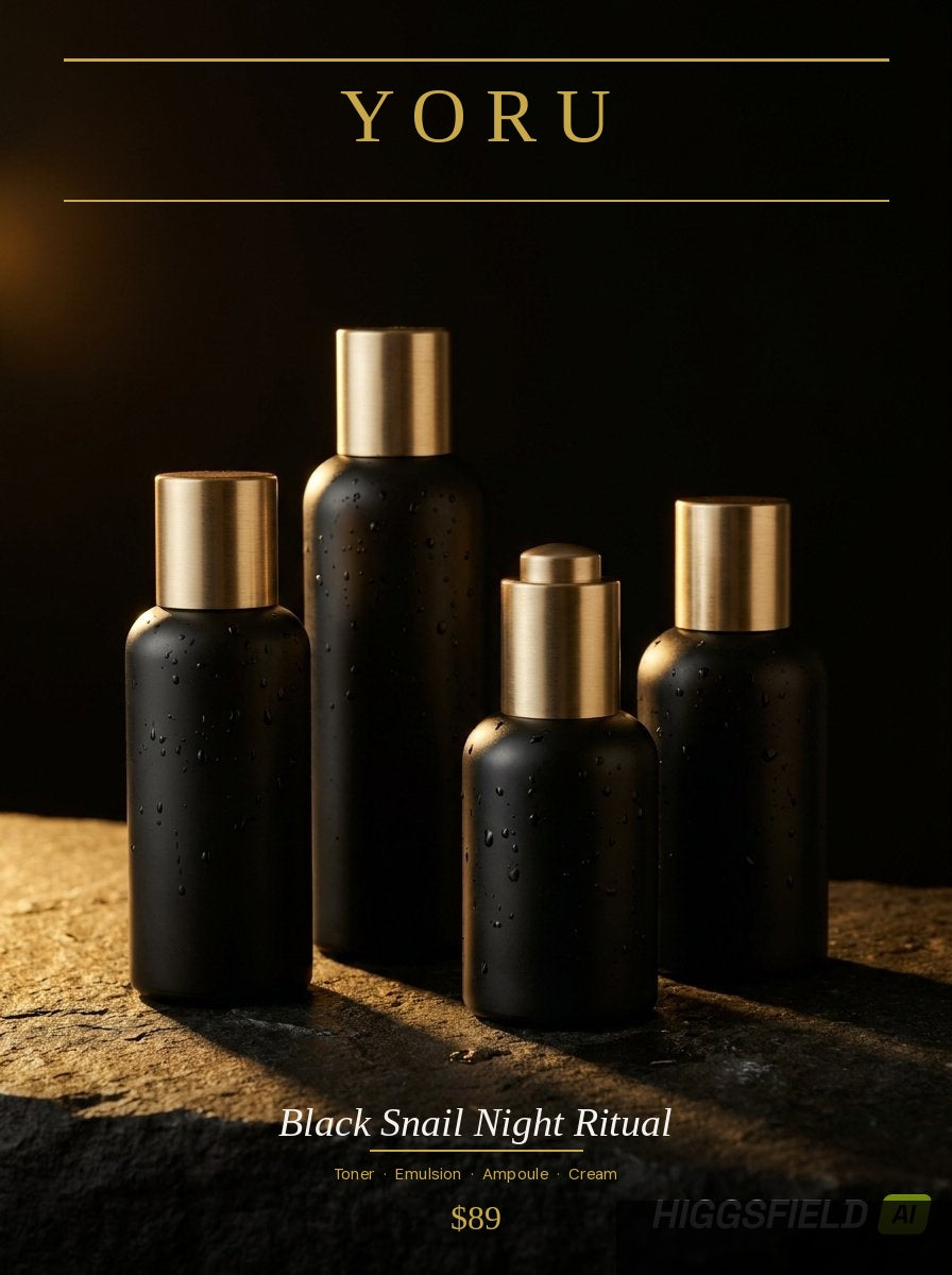 Black Snail Night Ritual — Complete 4-Step Set